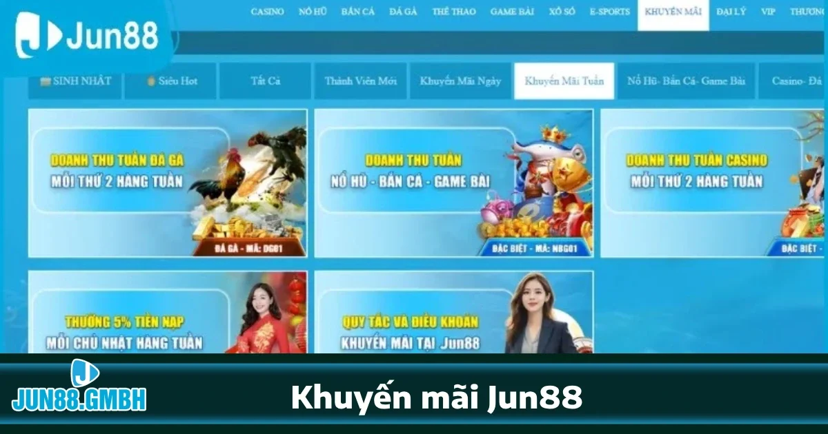 Chương Trình Khuyến Mãi Jun88 – Nhận Thưởng Hấp Dẫn Mỗi Ngày
